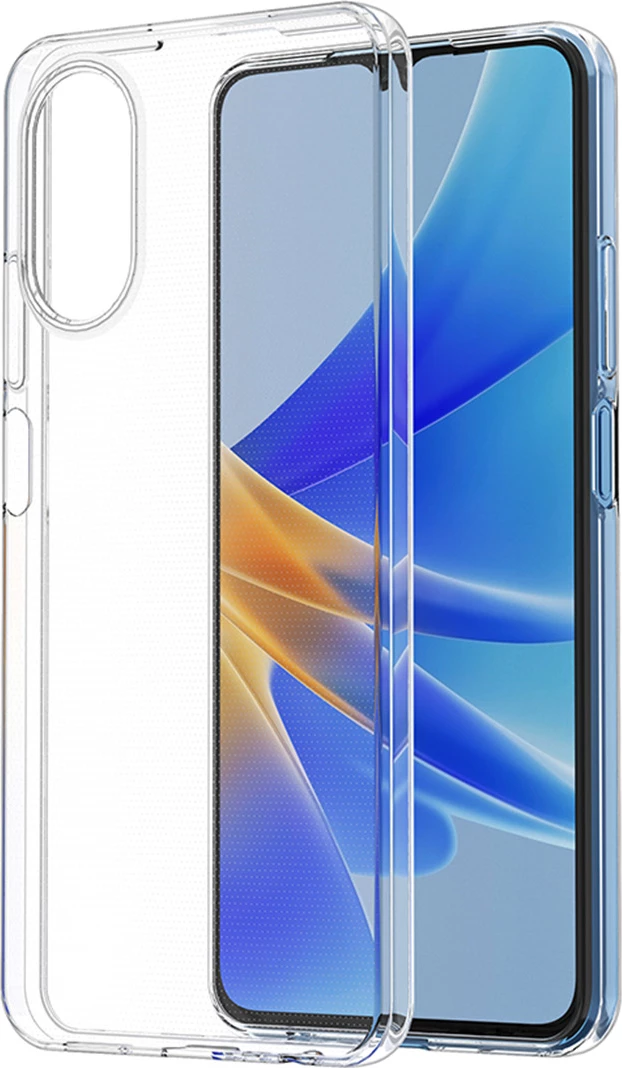 Mbështjellës Hurtel Ultra Clear 0.5mm për Oppo A17, Transparent