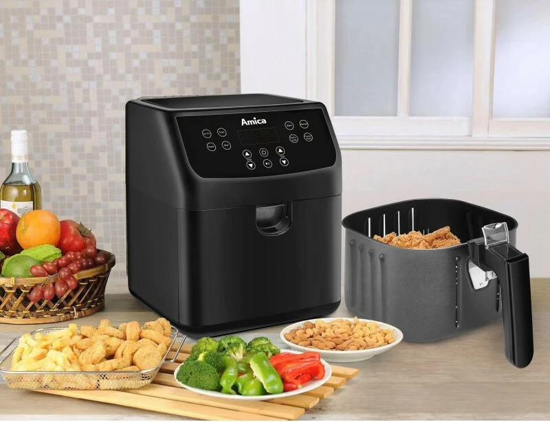 Fritezë pa vaj Amica AFM 4011, 5.5-6.8L, E zezë