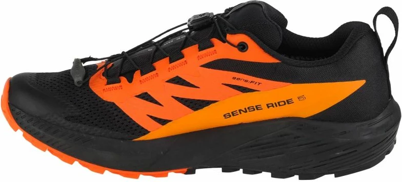 Atlete për vrapim Salomon Sense Ride 5 GTX për meshkuj, të zeza dhe portokalli