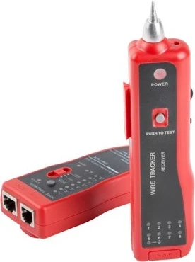 Testues i kabllave rrjeti Lanberg NT-0501, Zi dhe Kuq