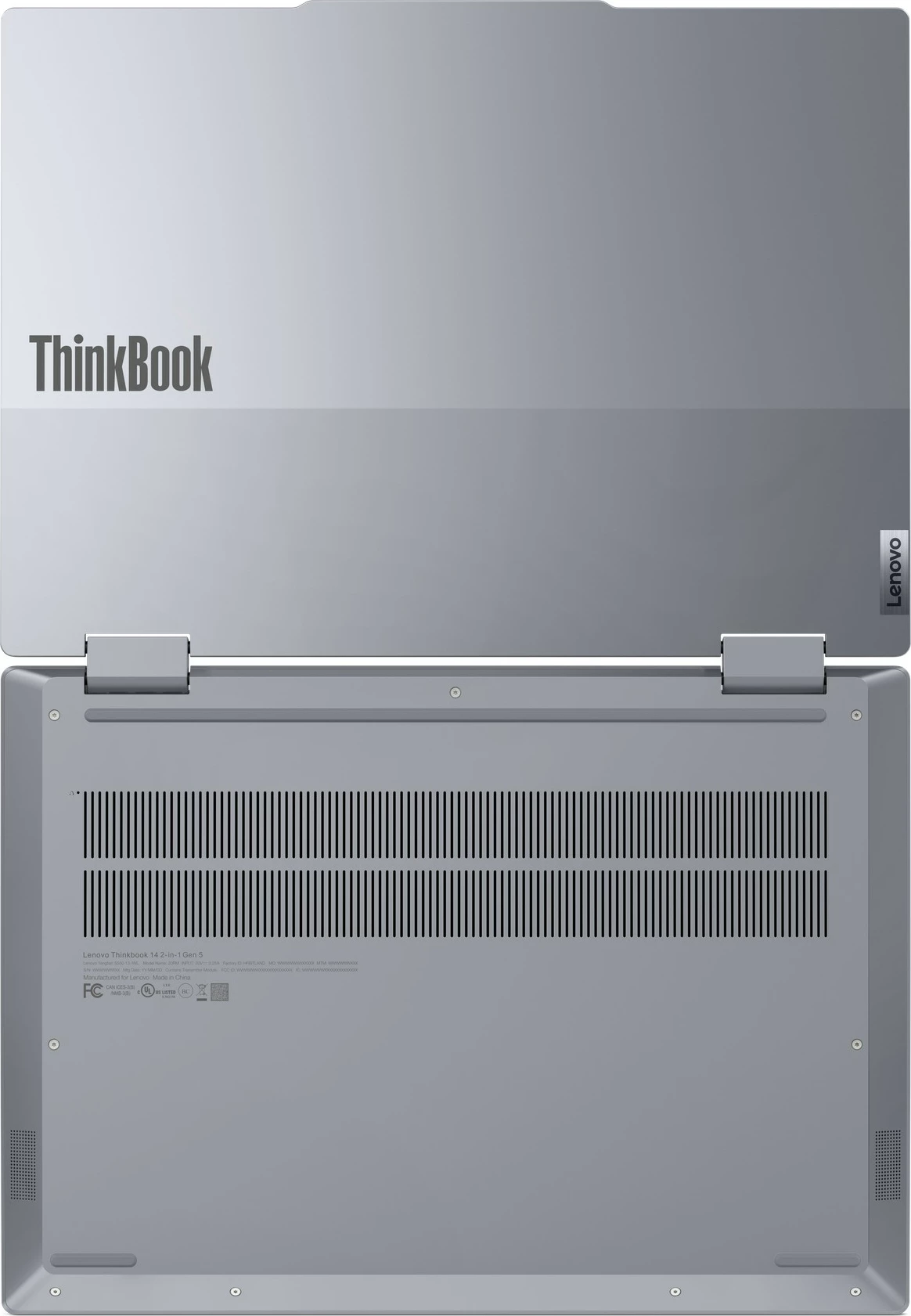 Kompjuter Lenovo ThinkBook 14 2-in-1 G5 IAU, Intel Core Ultra 5, 16GB RAM, 512GB SSD, Windows 11 Pro, Luna Grey
