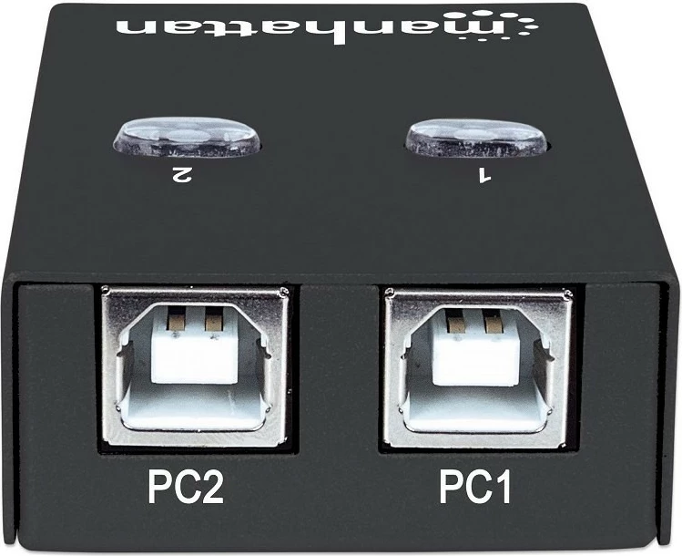 Switch USB Manhattan 162005, 2 PC - 1 USB, i zi