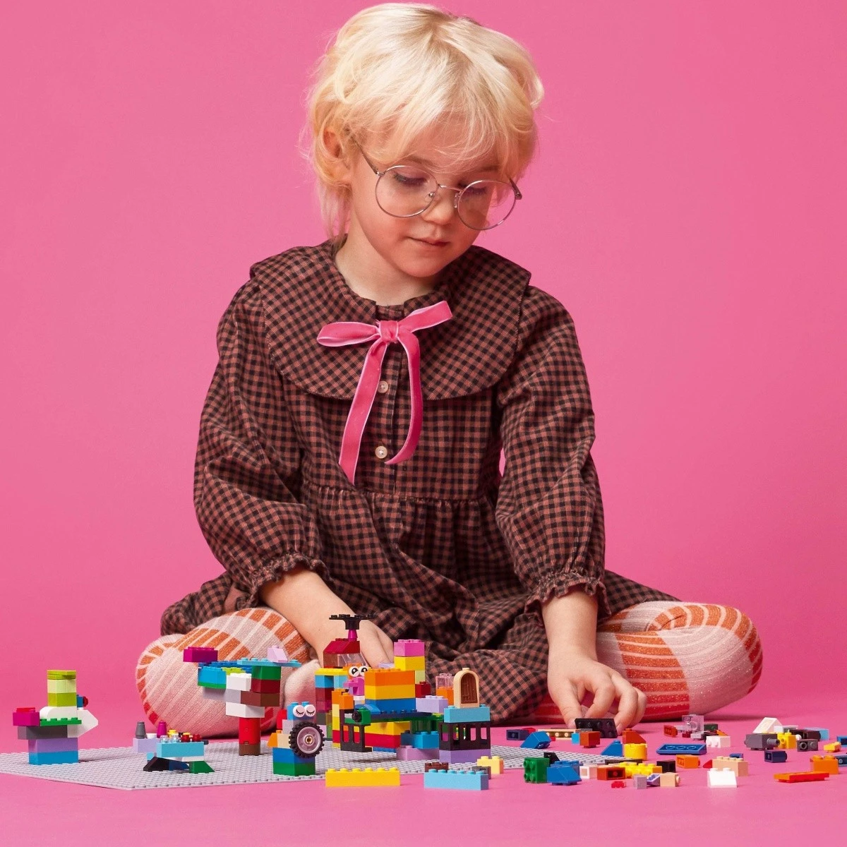 Pllakë ndërtimi LEGO Classic 11024, 48x48 pika, Gri