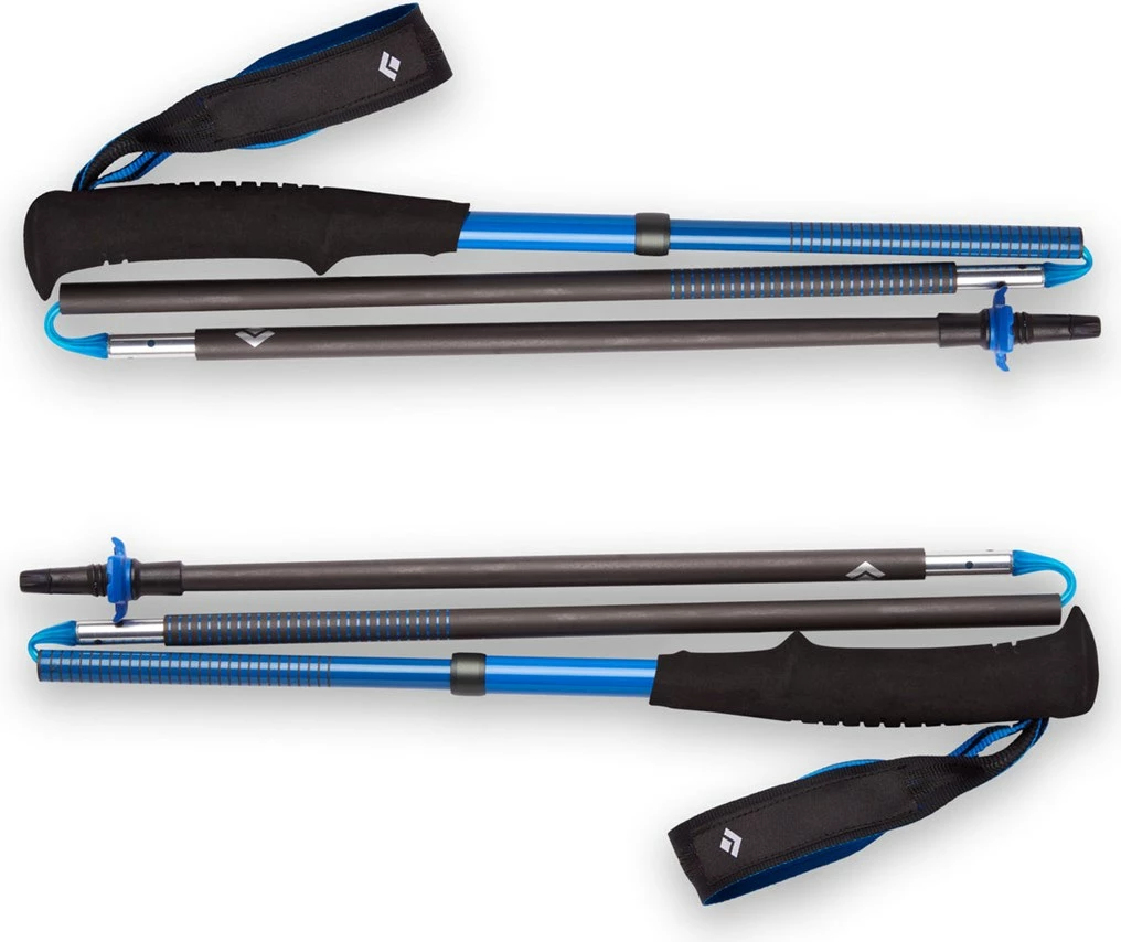 Shkop trekking Black Diamond Distance Carbon Z-Pole, i palosshëm, Unisex, i zi