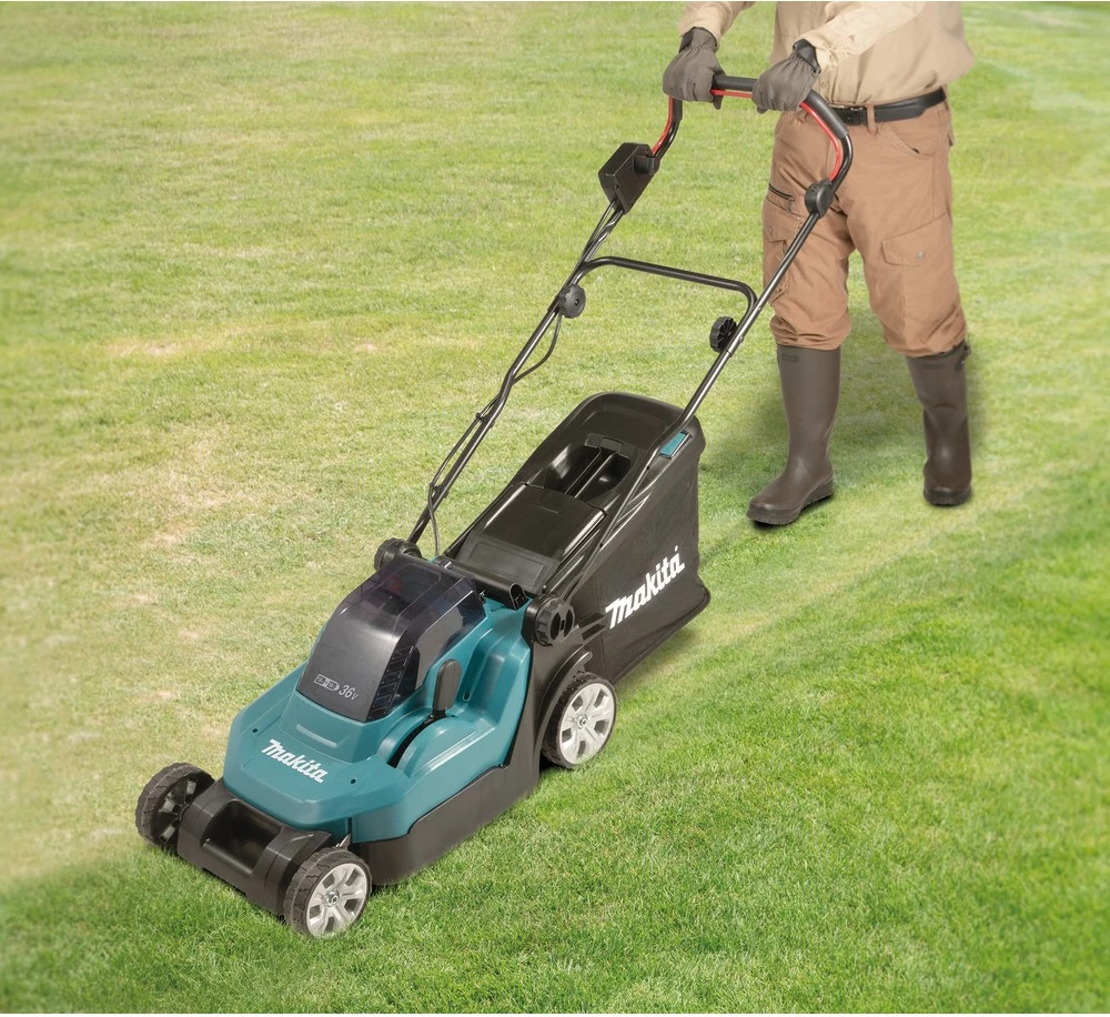 Kositës bari Makita DLM382Z, akumulator, pa aksesorë, blu