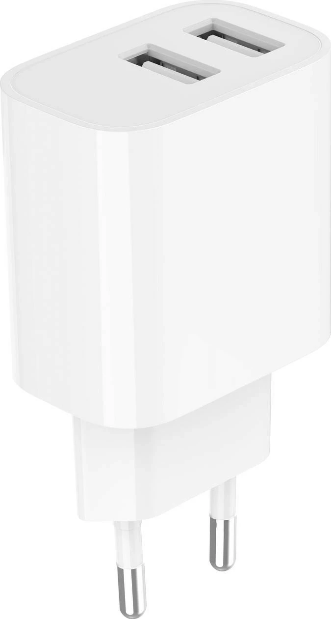 Karikues Gembird 2 x USB-A, 5V 2.4 A, i bardhë