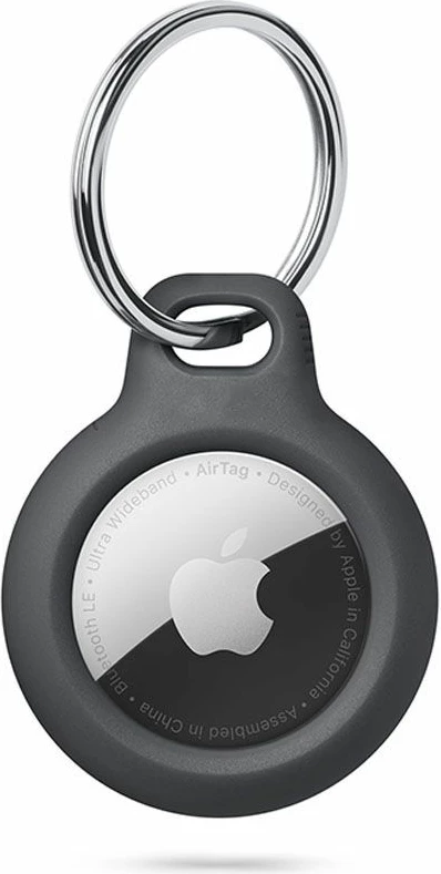 Mbështjellës Tech-Protect Rough për Apple AirTag me unazë, Zi