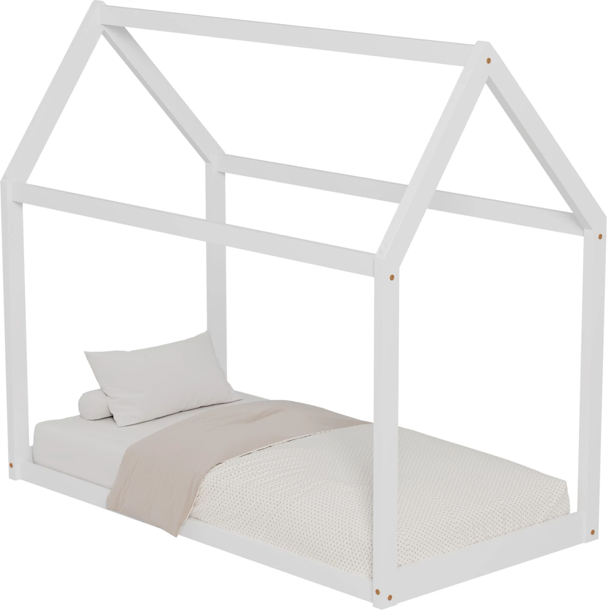 Krevat për fëmijë PEPE FH677.03 t.MONTESSORI dru pishe i bardhë - 190x90cm