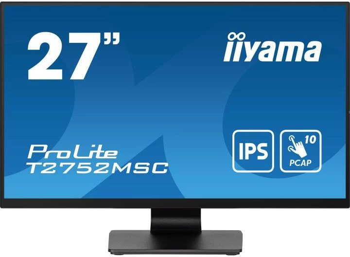 Monitor, iiyama, ProLite T2752MSC-B1 27" Full HD 1920x1080 IPS me prekje 10-pikëshe, i zi