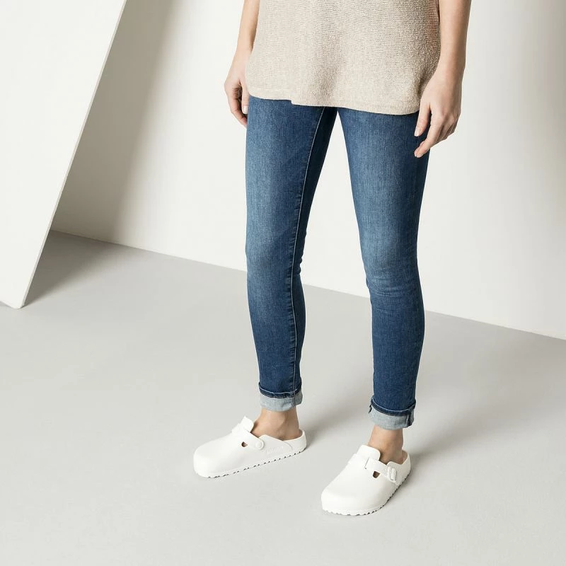 Papuqe për femra Birkenstock, ngjyrë krem