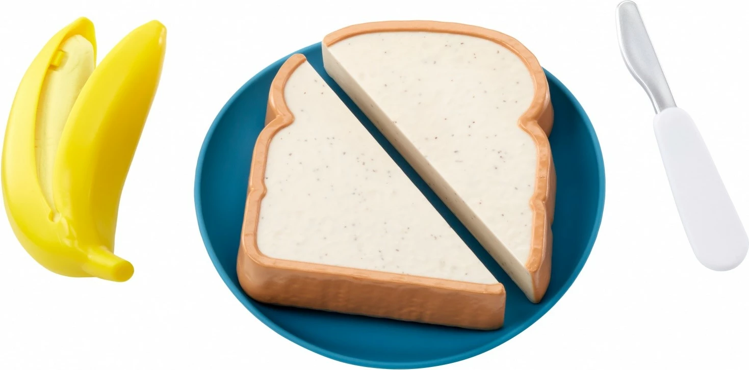 Set lodrash Little Tikes Creative Chefs Sandwiches, gjalpë kikiriku dhe reçel, shumëngjyrësh