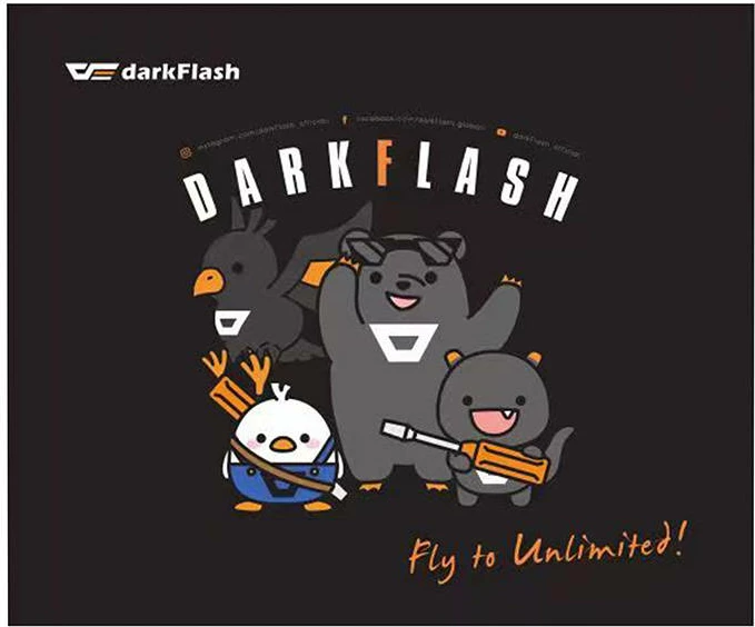 Mauspad Darkflash Gaming, 30x25 cm, e zezë