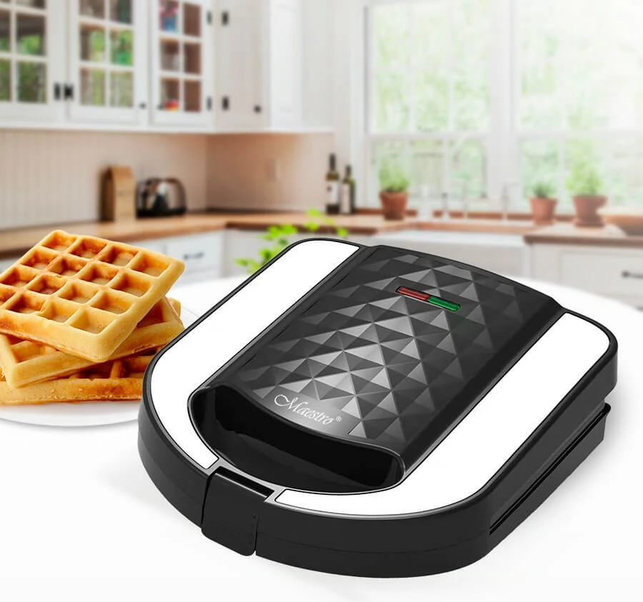 Tostier 3-në-1 Feel-Maestro MR-709 750 W pllaka të ndërrueshme jo-ngjitëse zi/argjend