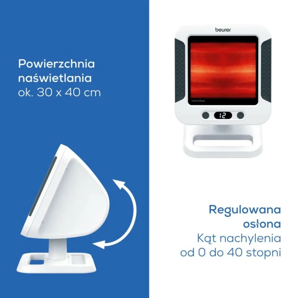 Llampë infrakuqe, Beurer, IL60, 300 W, timer, filtër qelqi qeramik, e bardhë