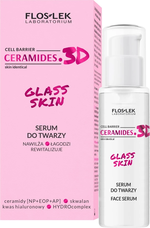 Serum për fytyrë Floslek Ceramides 3D Glass Skin për femra 30ml