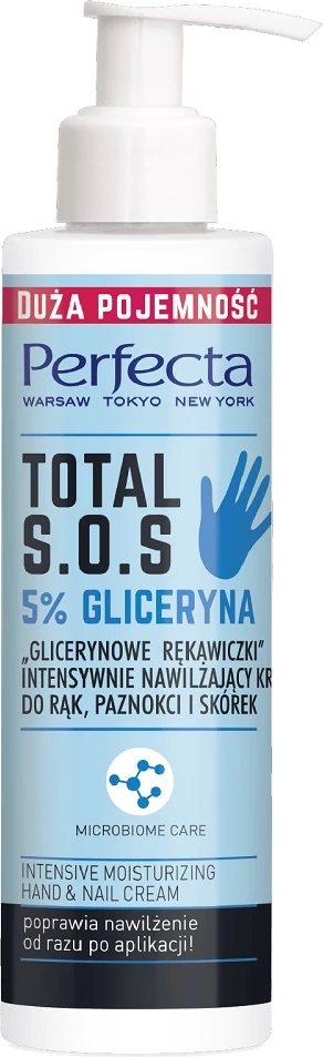 Krem për duar Perfecta Total S.O.S Glycerin Gloves për femra, 195ml