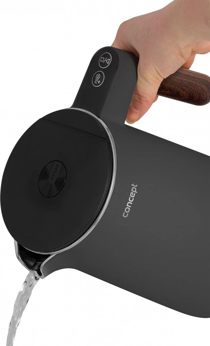 Ibrik elektrik Concept RK3305 Norwood, 1.5L, Gri e errët