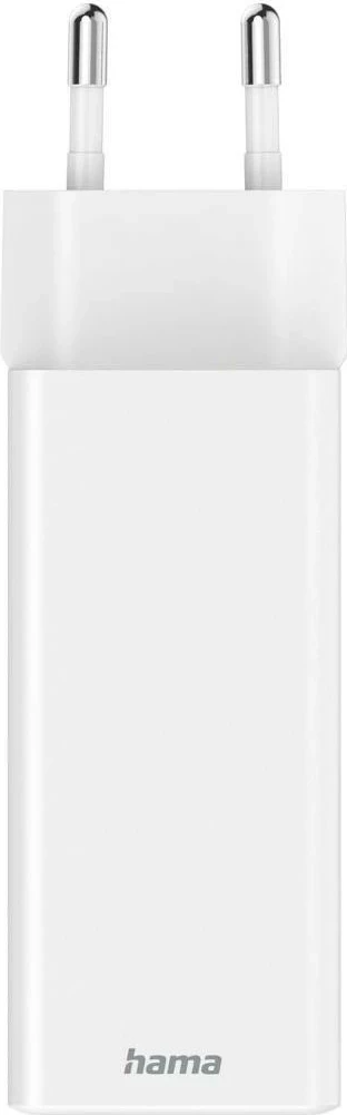 Karikues Hama mini 100W GaN PD/QC 2x USB-C, 1x USB-A bardhë