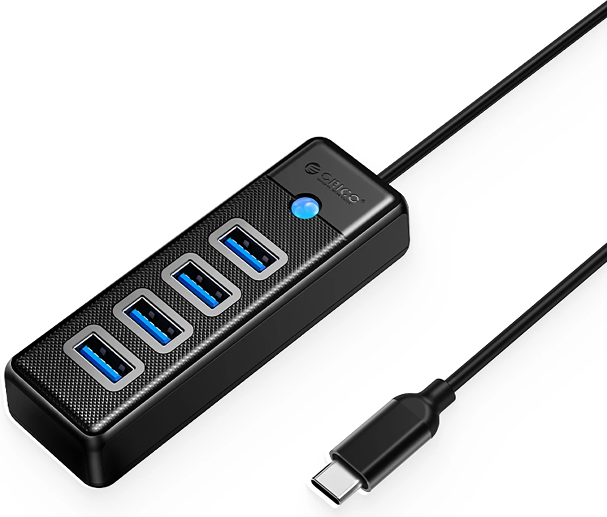Hub USB Orico PW4U-C3, 4x USB-A 3.0, USB-C, i zi
