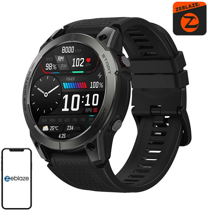 Smartwatch Zeblaze Stratos 3, 1.43", AMOLED, GPS, i zi