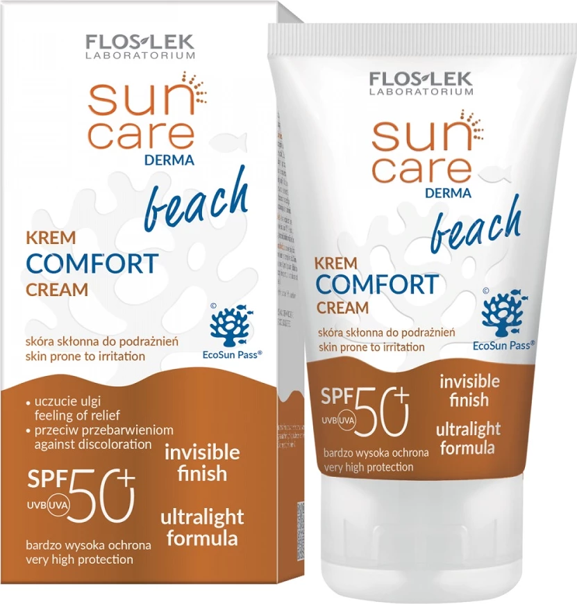Krem për diell për femra Floslek Derma Comfort Face and Body SPF50+, 50ml