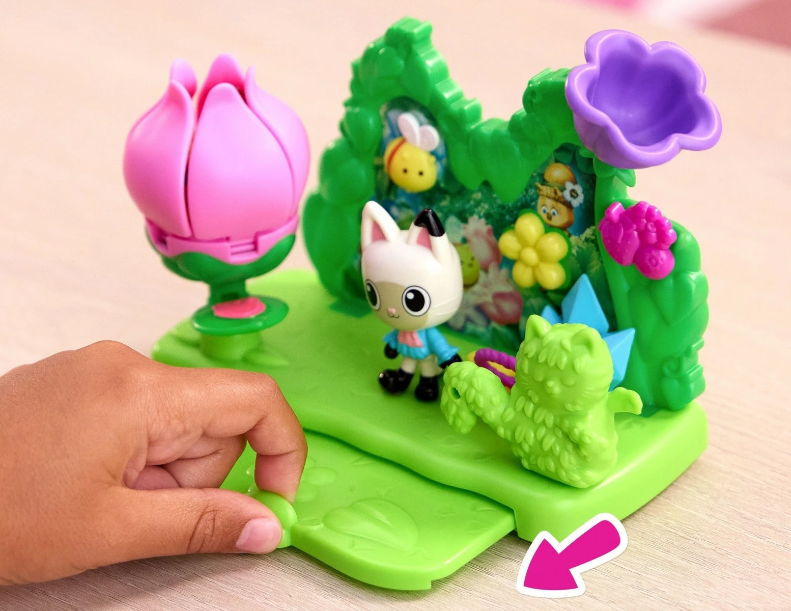 Set lodrash Gabby's Dollhouse Garden Story, Spin Master, 12 pjesë, plastikë, shumëngjyrësh