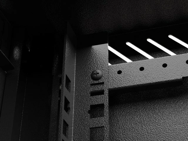 Kasë RACK Lanberg 10" 6U 300x300, e zezë, dyer xhami