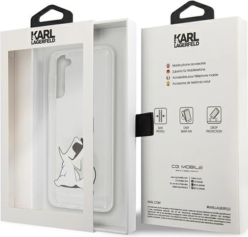 Mbështjellës Karl Lagerfeld Choupette Fun për Samsung Galaxy S21+, Transparent