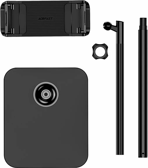 Mbajtës teleskopik Acefast E4 për tavolinë, për celularë dhe tabletë, 135-230mm, 360°, zi