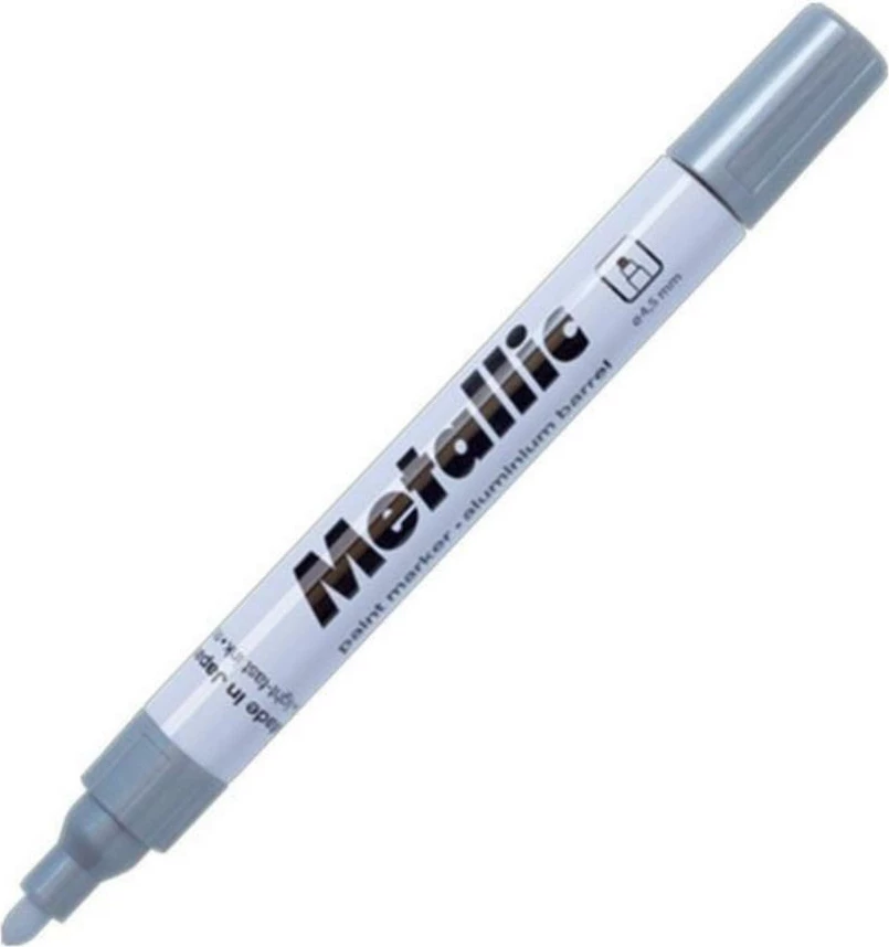 Markerë permanent Centropen 29545-17, metalik, 1.5-2.5mm, argjendtë