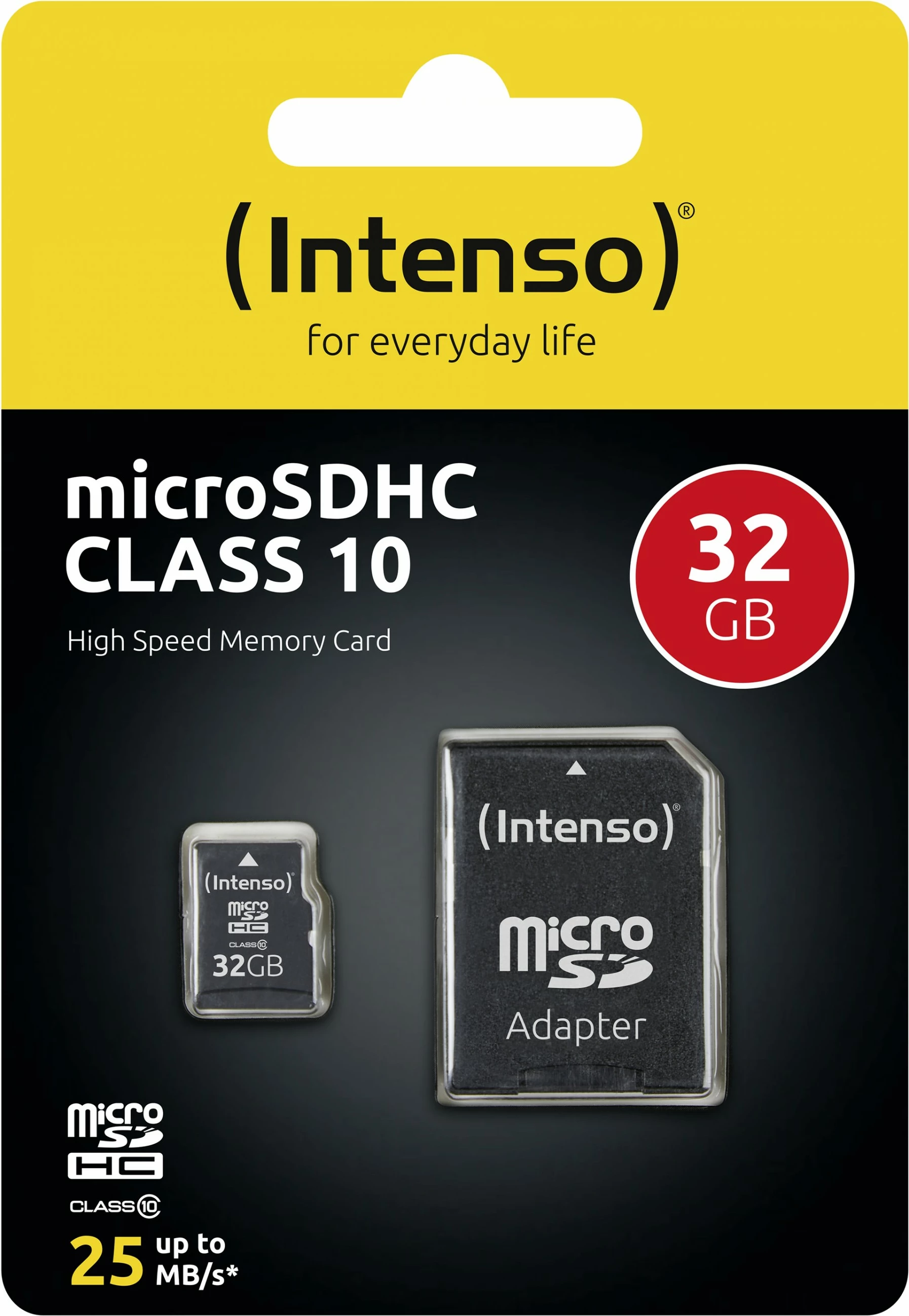 Kartelë MicroSDHC Intenso 32GB, Class 10, e zezë