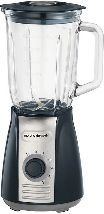 Blender Morphy Richards 403010, 1.5L, 600W, i zi, gotë xhami