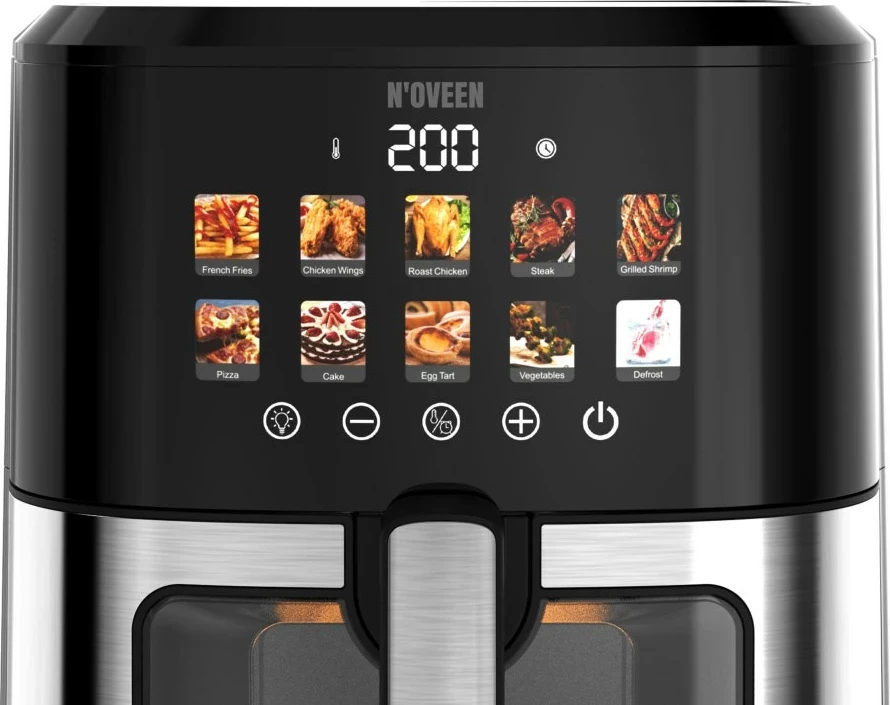 Fritezë me ajër të nxehtë N'OVEEN AF770 X-LINE, e zezë, argjendtë