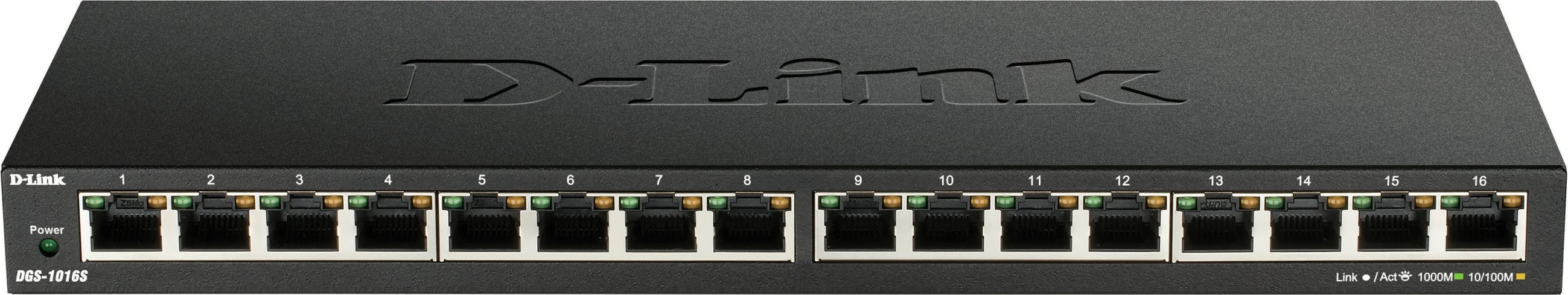 Switch D-Link DGS-1016S, Gigabit Ethernet, 16 porte, i zi