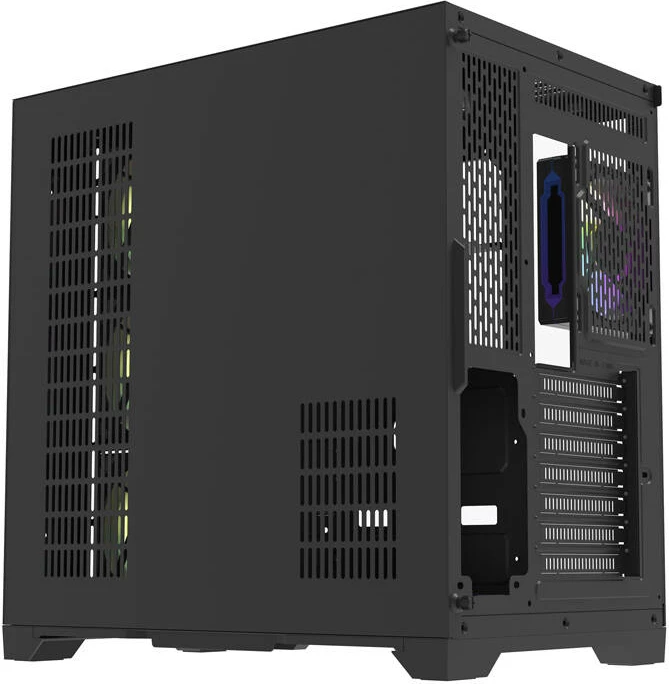 Kasë Darkflash FT418 PRO me 7 ventilatorë aRGB, Midi Tower, e zezë