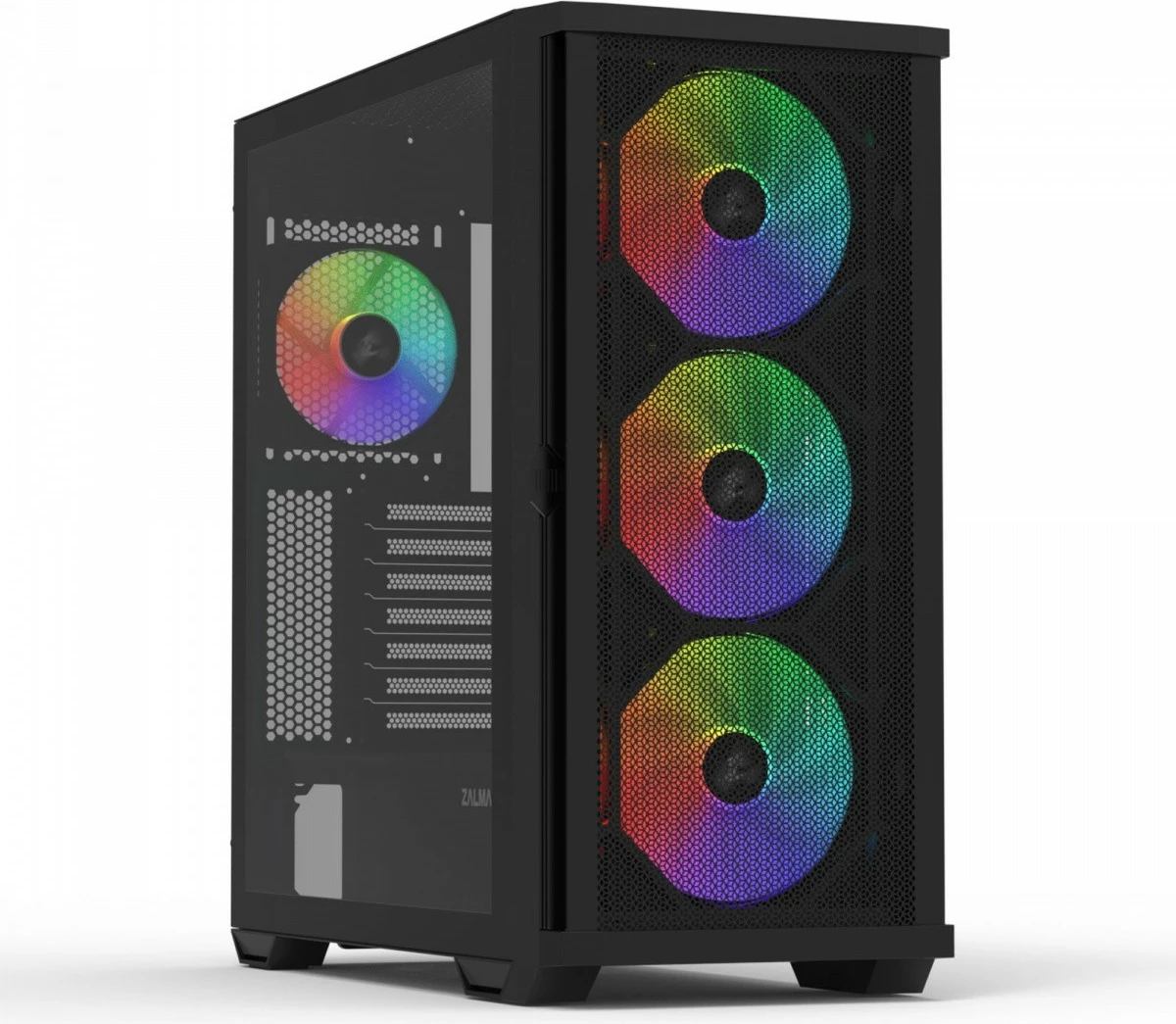 Kasë Zalman Z10 PLUS, ATX Mid Tower, 4x ARGB ventilatorë, E zezë