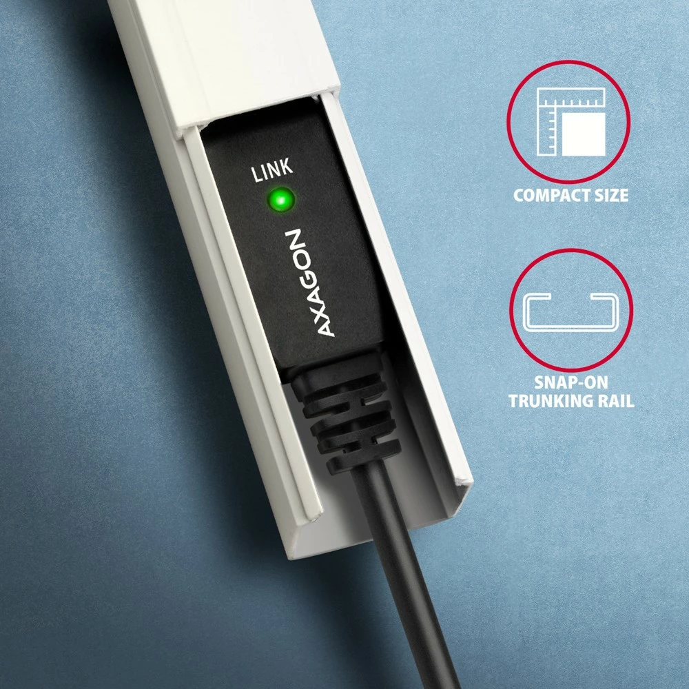 Kabllo aktive AXAGON ADR-210B, USB 2.0 A-M në B-M, 10m, e zezë