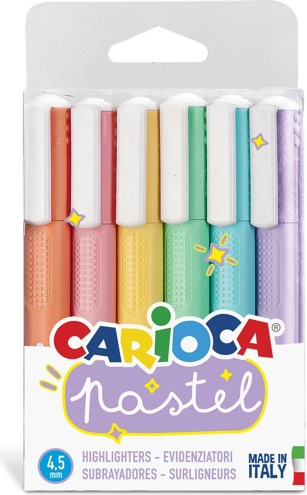 Markerë Carioca Evidencues 6 Ngjyra Pastel