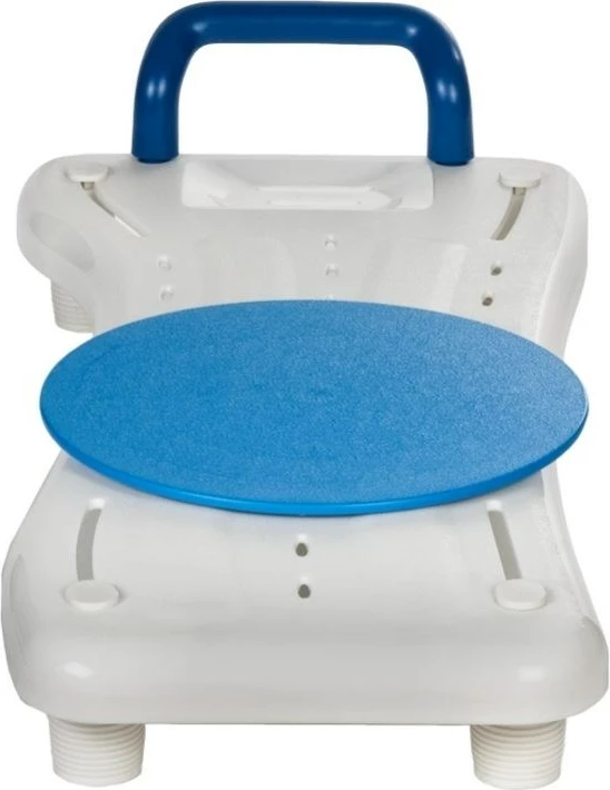 Karrige për banjo REHA FUND, me disk rrotullues, e bardhë