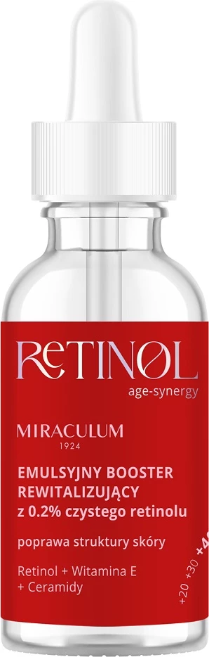 Serum për fytyrë Miraculum Age Synergy Retinol Emulsion Booster Revitalizing për femra 30ml