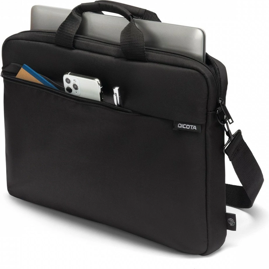 Mbështjellës DICOTA Slim Case ONE 14-16", rPET, i zi