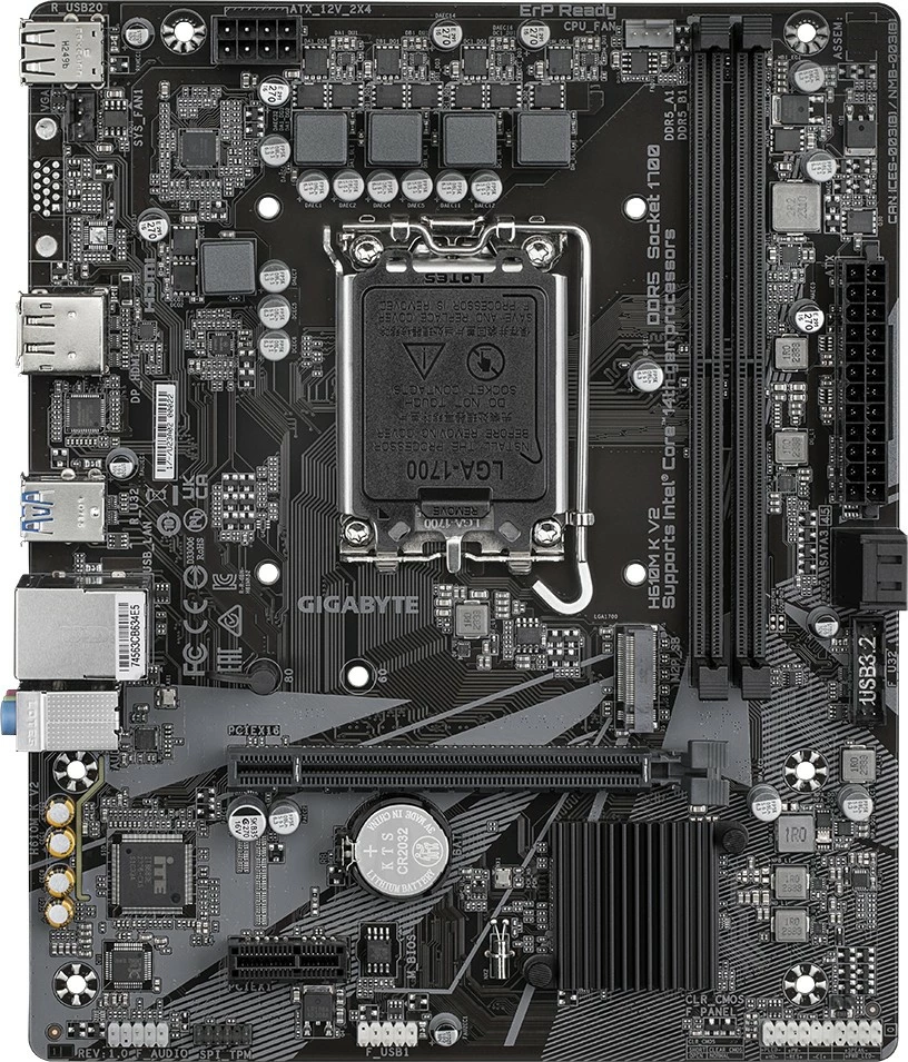 Pllakë amë Gigabyte GA-H610M K V2, Socket 1700, micro ATX