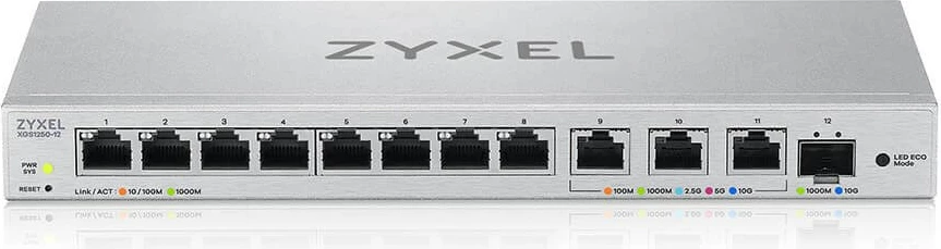 Switch Zyxel XGS1250-12, Managed, 10G Ethernet, Gri