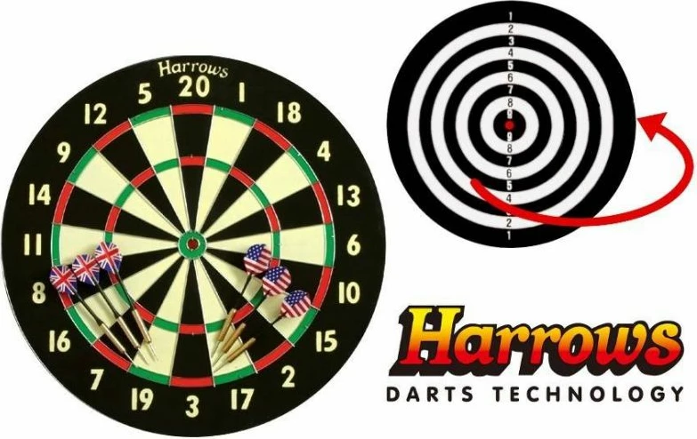 Loja e shigjetave për familje Harrows, e zezë