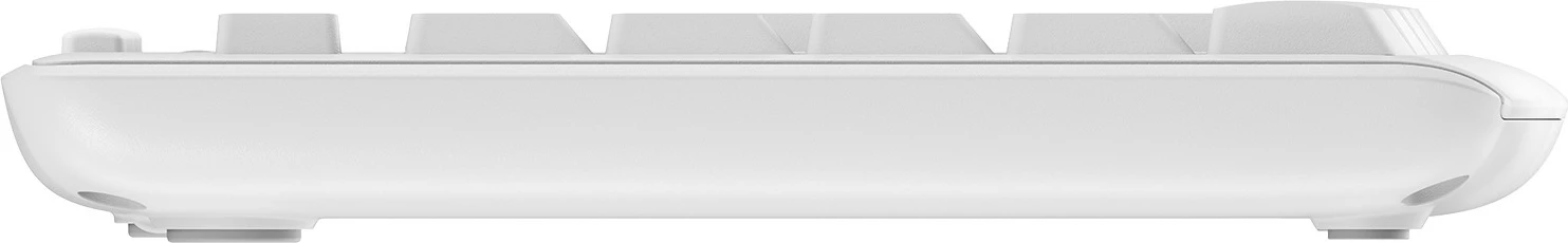 Kombo Logitech MK295 Silent Wireless, Full-size (100%), Pa tela, USB, QWERTZ, Bardhë, Maus i përfshirë