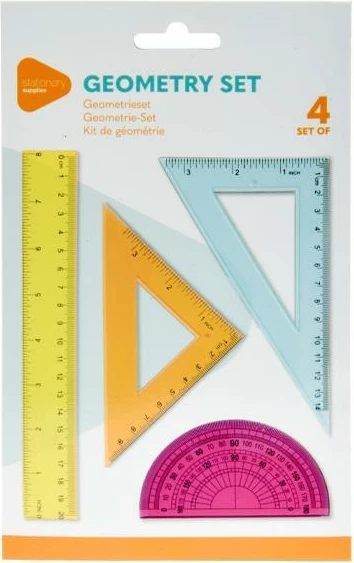 Set gjeometrik KOOPMAN 4 Pjesë, me ngjyra