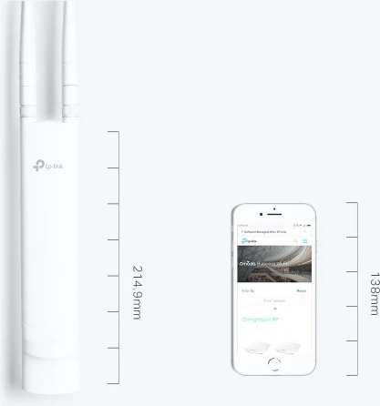 Pajisje për rrjetin jashtë, TP-Link EAP113-Outdoor, 300 Mbit/s, me PoE, Bardhë