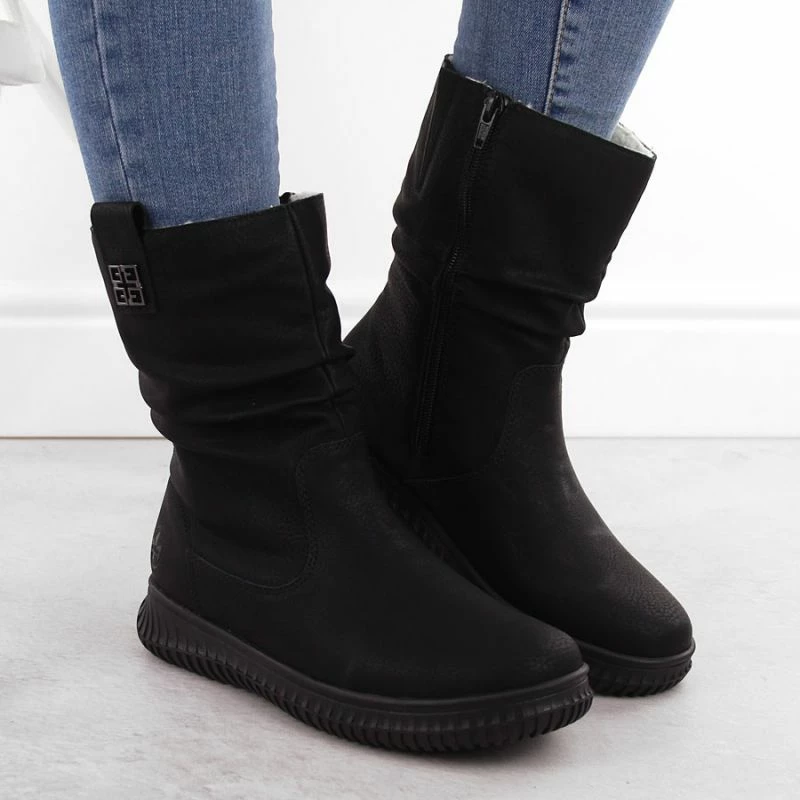 Çizme Rieker femra, të zeza