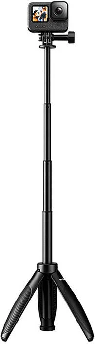 Mini tripod/selfie stick Telesin S1-MNP-01 për kamera sportive, i zi