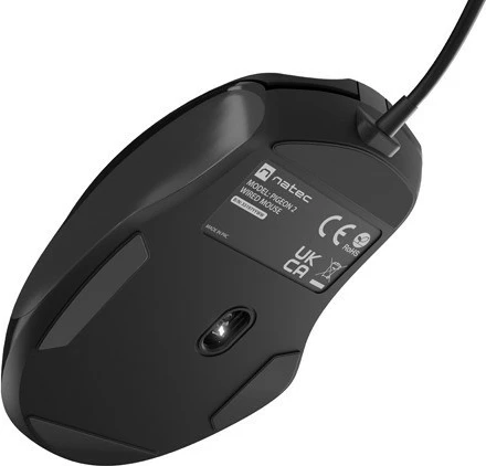 Maus Natec Pigeon 2, me kabllo, 4000 DPI, 1.8m, i zi